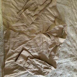 Zara Beige Button Down Shirt